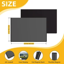 MAGNETIC PHOTO FRAME, HOLDS 4X6 INCHES (APPROX. 10.2 X 15.2 CM) PICTURES, REUSABLE BLACK MAGNET FRIDGE PHOTO SET FOR REFRIGERATOR, LOCKER, OFFICE CABINETS, FREE REMOVABLE FRIDGE TILE