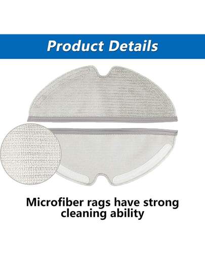 Replacement Spare Parts Compatible Roborock S5,S5MAX,S6,S6MAX,S50,E4,S6 PURE,E5,S51,S52,S55,E2, E3,E5,E20,E25,E35,S50,S65 Xiao Mi Mijia Robot Vacuum,Accessories/Parts Water Tank,Mop Cloth,Water Tank Filter. view 6