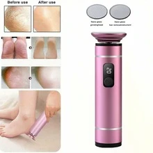 1200mAh 可充电电动磨脚器 - USB 充电，强力去除老茧，带液晶显示屏和 2 个可替换纳米磨头 - 男女皆宜，非常适合居家修脚和脱毛，是馈赠佳品。 - 彩色 - 查看 4