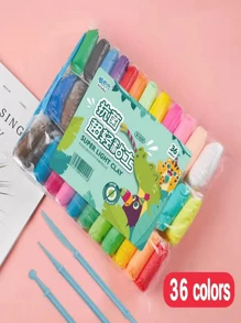 36/24/12 Colors Air Dry Modeling Clay Set, Non-Stick DIY Sculpting Magic Clay With Tools, Ultra-Light Creative Art & Craft Colored Clay Toy Gift, Suitable For Birthday, Halloween, Christmas And Mother's Day