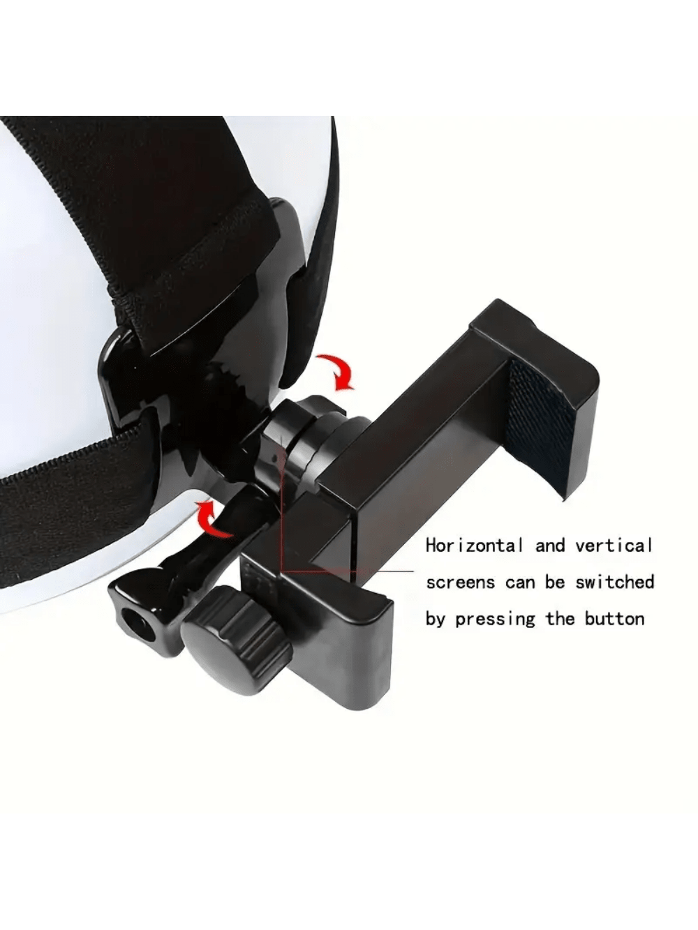 Adjustable Head-Mounted Mobile Phone Camera Fixing Bracket First-Person Perspective Shooting Camera Live Broadcast