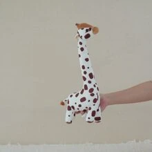 1 pièce Mignonne peluche girafe animal en peluche, poupée en peluche douce pour cadeau d'anniversaire pour garçons et filles, décoration en peluche d'animal, cadeau pour la chambre de garçon, cadeau, marron beige, animal, chambre de garçon, chambre de fille, rose, animal en peluche, cadeau