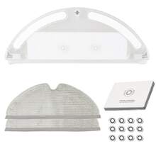 适用于 Roborock S5、S5MAX、S6、S6MAX、S50、E4、S6 PURE、E5、S51、S52、S55、E2、E3、E5、E20、E25、E35、S50、S65 小米米家机器人吸尘器的替换备件、配件/零件水箱、拖把布、水箱过滤器。 - Roborock - 查看 11