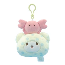 Sanrio Authentic Sanrio Characters Doll(Kitty 50th Anniversary Edition), Keychain Kitty, Kuromi,Marumofubiyori, Hangyodon,Cute Labu Anime Plush Charm, Easter,Mother's Day And Other Holiday Gifts,Bag & Backpack Car Key Ring For Women,Sanrio Peripherals