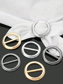 3 件多功能金属围巾和配饰夹 - 优雅时尚的配饰，适用于围巾、T 恤和腰带，适合任何场合 - 彩色 - 查看 3