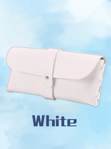 1 Stück personalisierte Lederbrillenbox, PU-Leder Brillenetui, tragbare Sonnenbrillen Tasche mit individuellem Namen oder Logo