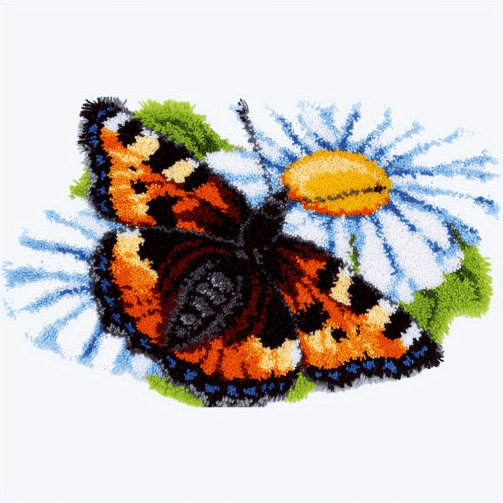 DIY Lock Hook Kit For Animal Shaped Cushions, Hand Embroidered Crochet Pillows, Seasonal Fabric Craft Kit With Pre Printed Canvas Suitable For Home Sofa Decoration, Including Hook Tools And Colored Yarn, Animal Themed Set For Creative Embroidery