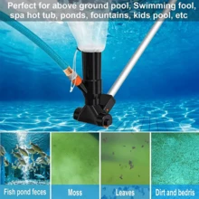 Swimming Pool Super Jet Vacuum W/ 5 Pole Sections Maintenance Clean Suction Spa - Black - View 3
