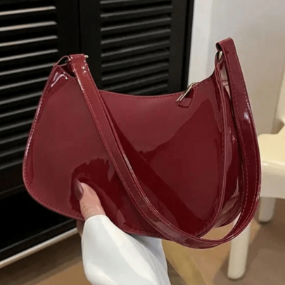 Bolsa Feminina Brilhante De Ombro Estilo Minamalista