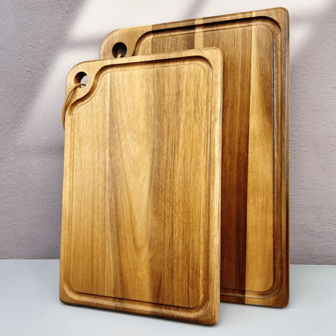 Wooden Chef Chopping Board, Portable & Easy To Hang, Wooden Cutting Block, Wooden Tray, Home Kitchen Cutting Board For Fruit & Vegetable, Meat, Suitable For Outdoor, Sink Multifunctional Wooden Kitchen Board With Double-Sided Solid Wood Cutting Block, Fit For Meat, Cheese, Bread, Vegetable And Fruit, Suitable For Halloween, Easter, Valentine's Day, Father's Day, Mother's Day And Other Holidays
