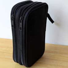 Organizador de bolsa de almacenamiento de cables de datos digitales, bolsa de viaje portátil para disco duro externo, power bank, cables de carga de auriculares, estuche de teléfono móvil - Negro - Ver 11