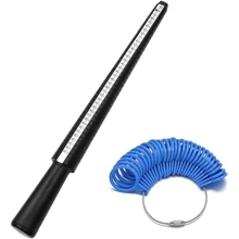 Jewellery Tools Ring Size Mandrel Stick Finger Gauge Ring Sizer Measuring Jewelry Tool Set Ring Size Fashion Jewellery Tools