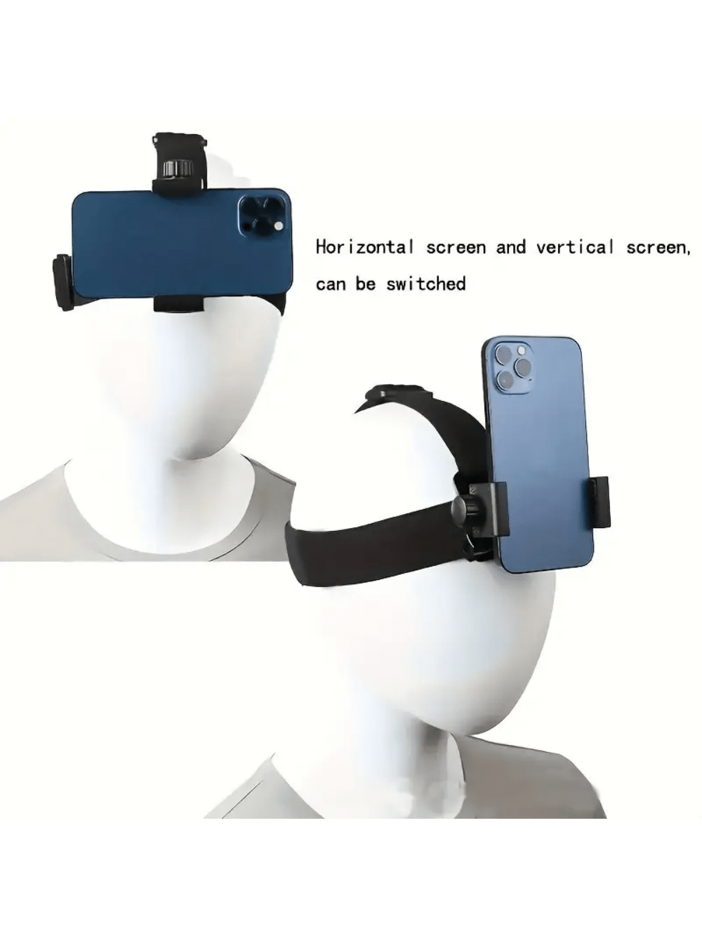 Adjustable Head-Mounted Mobile Phone Camera Fixing Bracket First-Person Perspective Shooting Camera Live Broadcast