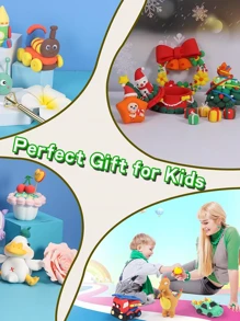 36/24/12 Colors Air Dry Modeling Clay Set, Non-Stick DIY Sculpting Magic Clay With Tools, Ultra-Light Creative Art & Craft Colored Clay Toy Gift, Suitable For Birthday, Halloween, Christmas And Mother's Day