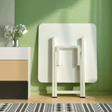 1pc Foldable 4-Person Dining Table, Multi-Functional Portable Home/Outdoor Folding Desk For Kitchen/Bathroom/Living Room/Bedroom - Multicolor - View 2