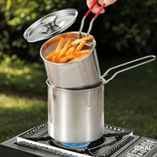 1 set, Préparez des repas délicieux frits avec cette casserole de friture japonaise Tempura - Parfaite pour les frites, le poulet et plus encore !
