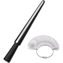 Jewellery Tools Ring Size Mandrel Stick Finger Gauge Ring Sizer Measuring Jewelry Tool Set Ring Size Fashion Jewellery Tools