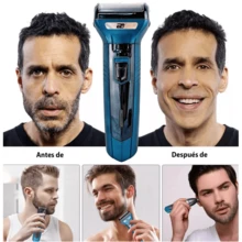 FD Kit De Cortapelos Profesional Hombres Recortador Pelo y Barba - Azul - Ver 3