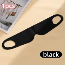 1 Pc Zero Pressure Sleep Eye Mask - Lightweight Breathable Blindfold, Adjustable Ear-Hook Elastic Band Suitable For All Sleep Positions, Soft & Comfortable Black/Pink For Men And Women, Travel - Multicolor - View 9