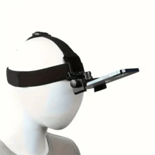 Adjustable Headband Smartphone Camera Mount Holder, First-Person Perspective Filming Live Streaming Bracket, Compatible With IPhone & Android Phones, Birthday Gift, Phone Accessory For Family And Friends - Black - View 1