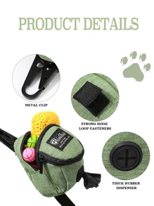 1pc Dog Treat Pouch Bag, Multi-Function Pet Outdoor Training Treat Bag,Dog Outing Dog Stuff,Dog Training Treat Pouch Dog Training Bag For Travel Outdoor Training