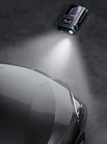Potência portátil - Auxiliar de partida de bateria de carro, inflador de pneus de 150 PSI, display de LED, carregador portátil, luz de LED, carregador de bateria de carro de 12 V para motores a gasolina de 4,0 L e 2,5 L, kit de emergência para acostamento