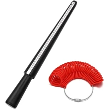 Jewellery Tools Ring Size Mandrel Stick Finger Gauge Ring Sizer Measuring Jewelry Tool Set Ring Size Fashion Jewellery Tools