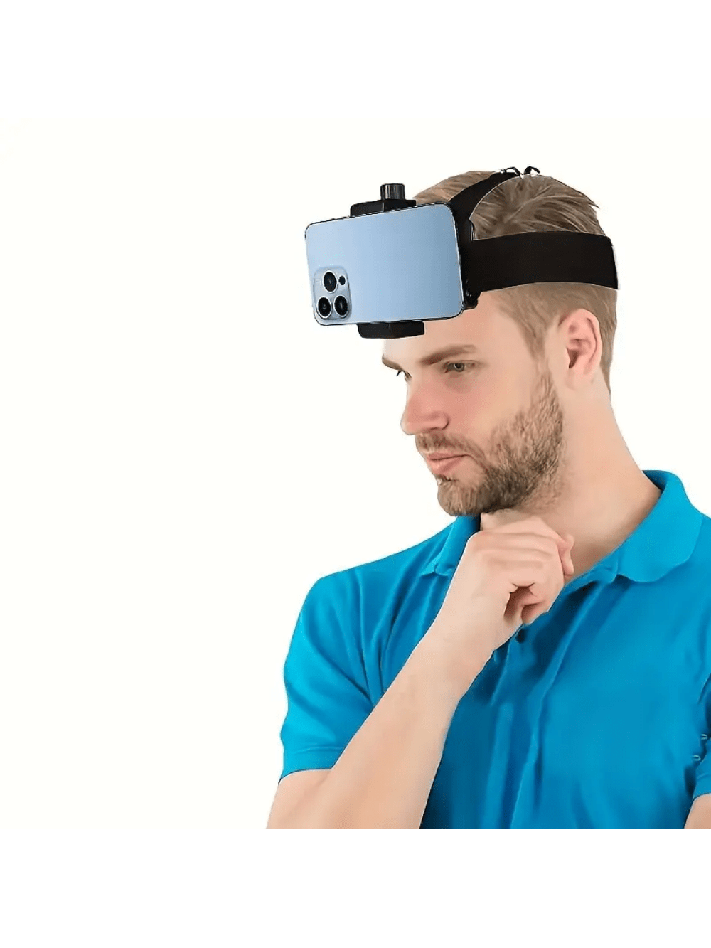 Adjustable Head-Mounted Mobile Phone Camera Fixing Bracket First-Person Perspective Shooting Camera Live Broadcast