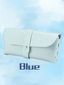 1 Stück personalisierte Lederbrillenbox, PU-Leder Brillenetui, tragbare Sonnenbrillen Tasche mit individuellem Namen oder Logo