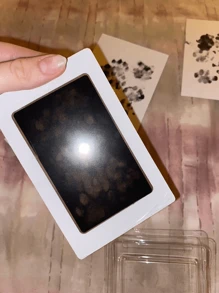 1pc Simple Pet Paw Print Pad, Used For Commemorating The Growth Of Pets