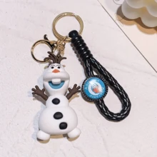 1pc  Frozen Keychain Aishana Anime Christopher Olaf Keychain Collection Car Keychain - Multicolor - View 10