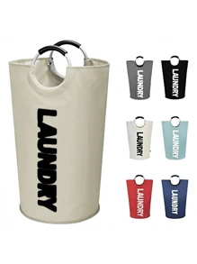 1pc 92LBlack Large Laundry Basket, Collapsible Laundry Bag, Freestanding Tall Clothes Hamper, Foldable Washing Binlaundry Hamper,Washing Basket,Bathroom Organizer,Basket,Storage Basket,Foldable Laundry Basket