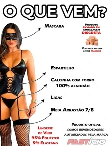Tiazinha 2025 Corset With Fishnet Stockings Lingerie Set, Romantic French Classic Sexy Polyester - Black - View 2