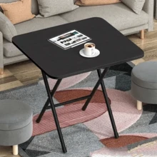 1pc Foldable 4-Person Dining Table, Multi-Functional Portable Home/Outdoor Folding Desk For Kitchen/Bathroom/Living Room/Bedroom - Multicolor - View 8