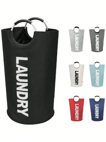 1pc 92LBlack Large Laundry Basket, Collapsible Laundry Bag, Freestanding Tall Clothes Hamper, Foldable Washing Binlaundry Hamper,Washing Basket,Bathroom Organizer,Basket,Storage Basket,Foldable Laundry Basket