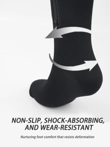 2 Pairs Zipper Compression Socks For Men And Women - Calf & Knee Support Stockings 15-20mmHg Compression Stockings, Side Zip Knee High Socks,Comfort And Breathability,Suitable For Sports