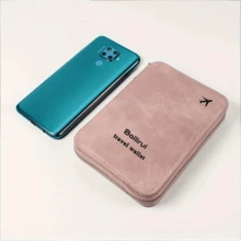 New Rfid Blocking Passport Holder Card Holder, Zipper Multi-Functional Travel Passport Wallet For Travel Black Card Holders Wallet For Women Halloween Purse Coin Wallet Purse Men Christmas Gifts Bridesmaid Gifts Anniversary Gift Valentine's Day Gift Graduation - Multicolor - View 7