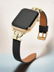 Dây đeo đồng hồ bằng da tương thích với đồng hồ 38/40/41/42/44/45/46/49 mm Dây đeo đồng hồ IE, Dây đeo Series 1/2/3/4/5/6/7/8/SE/Ultra - vàng đen - Xem 20