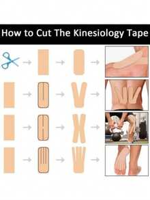 Fita Invisible de Sustentação do Busto - 2,5/3,8/5/7,5/10cm, À Prova D'água, Patch Modelador de Colo para Vestidos de Noiva/Vestidos Sem Alça, Adesivo Médico de Silicone Cobre Mamilos (Multi-Tamanho e Reutilizável), Acessórios de Academia, Ataduras, Fita Adesiva Esportiva