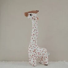 1 pièce Mignonne peluche girafe animal en peluche, poupée en peluche douce pour cadeau d'anniversaire pour garçons et filles, décoration en peluche d'animal, cadeau pour la chambre de garçon, cadeau, marron beige, animal, chambre de garçon, chambre de fille, rose, animal en peluche, cadeau