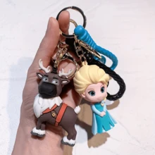 1pc  Frozen Keychain Aishana Anime Christopher Olaf Keychain Collection Car Keychain - Multicolor - View 5