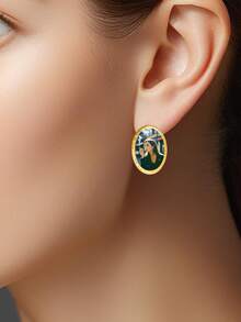 Customized Photo Print Earrings, Suitable For Daily Wear