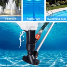 Swimming Pool Super Jet Vacuum W/ 5 Pole Sections Maintenance Clean Suction Spa - Black - View 2