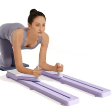 UMAY Pilates Board Multifunctional, Pilates Equipment, Portable Pilates Reform Machine At Home, Exercise Workout Equipment For Women - Black - No Elastic Band - View 3