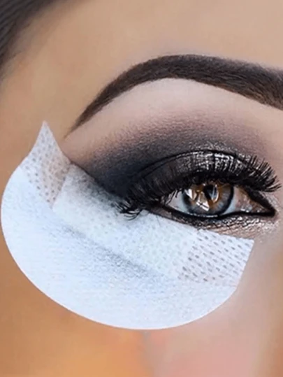 50pcs/Pack Disposable Lint-Free Cotton Eye Makeup Pads, Eyelash Extension Makeup Tools