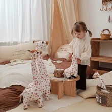 1 pièce Mignonne peluche girafe animal en peluche, poupée en peluche douce pour cadeau d'anniversaire pour garçons et filles, décoration en peluche d'animal, cadeau pour la chambre de garçon, cadeau, marron beige, animal, chambre de garçon, chambre de fille, rose, animal en peluche, cadeau
