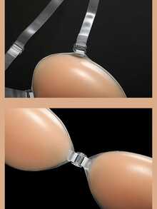 1 对硅胶肩带胸罩、隐形胸罩、无肩带硅胶胸罩、婚礼胸罩、乳头贴、透气防水胸罩、女士硅胶聚拢胸罩贴、热门款式