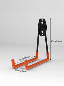 Zestaw 1 szt. wytrzymałych haków garażowych - trwałe rozwiązanie do przechowywania narzędzi elektrycznych, drabin, rowerów i innych - maksymalizuje przestrzeń na ścianie, wszechstronny zestaw organizatora