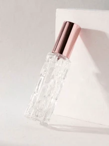 4 pezzi - 10/15ml Bottiglia da viaggio portatile per profumo, contenitore cosmetico ricaricabile trasparente con tappo artistico, perfetto per tonico, soluzione di bellezza portatile, accessori da viaggio ideali, articoli essenziali per le vacanze, piccolo profumo da donna e uomo, ideale per spiaggia