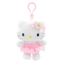 Sanrio Authentic Sanrio Characters Doll(Kitty 50th Anniversary Edition), Keychain Kitty, Kuromi,Marumofubiyori, Hangyodon,Cute Labu Anime Plush Charm, Easter,Mother's Day And Other Holiday Gifts,Bag & Backpack Car Key Ring For Women,Sanrio Peripherals
